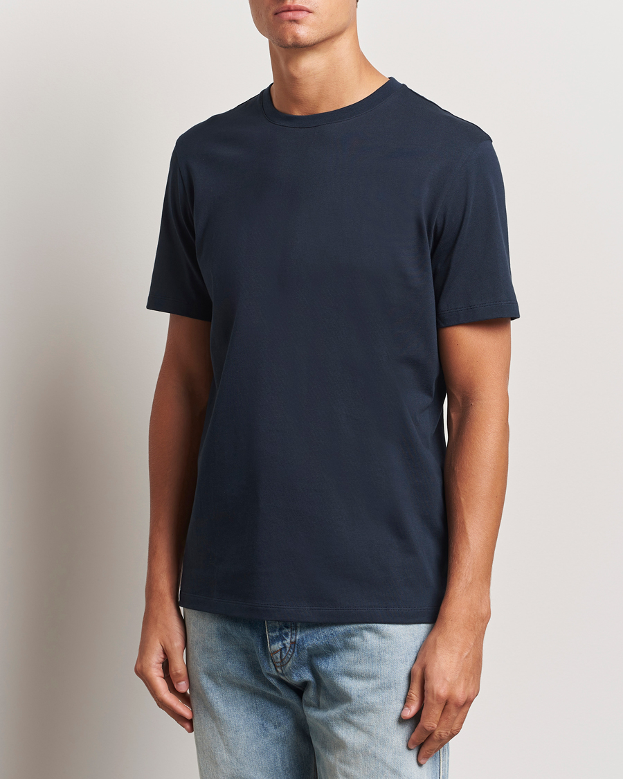 Uomini | T-shirt | A Day's March | Midweight T-Shirt Navy