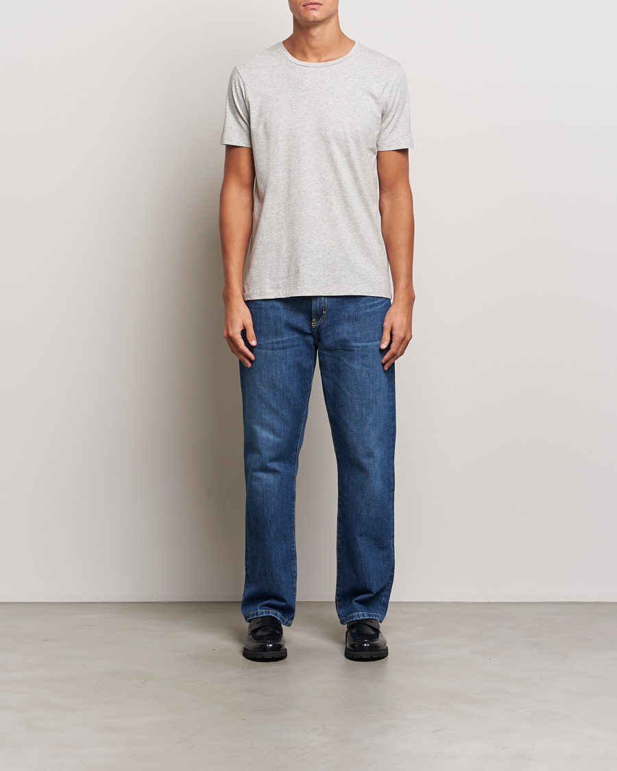 Uomini | T-shirt | A Day's March | Lightweight T-Shirt Grey Melange