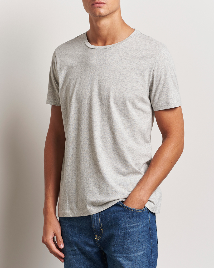 Uomini | T-shirt | A Day's March | Lightweight T-Shirt Grey Melange