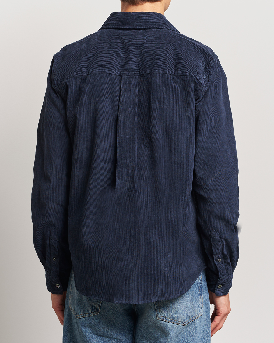 Uomini | Camicie | A Day's March | Denver Corduroy Shirt Navy