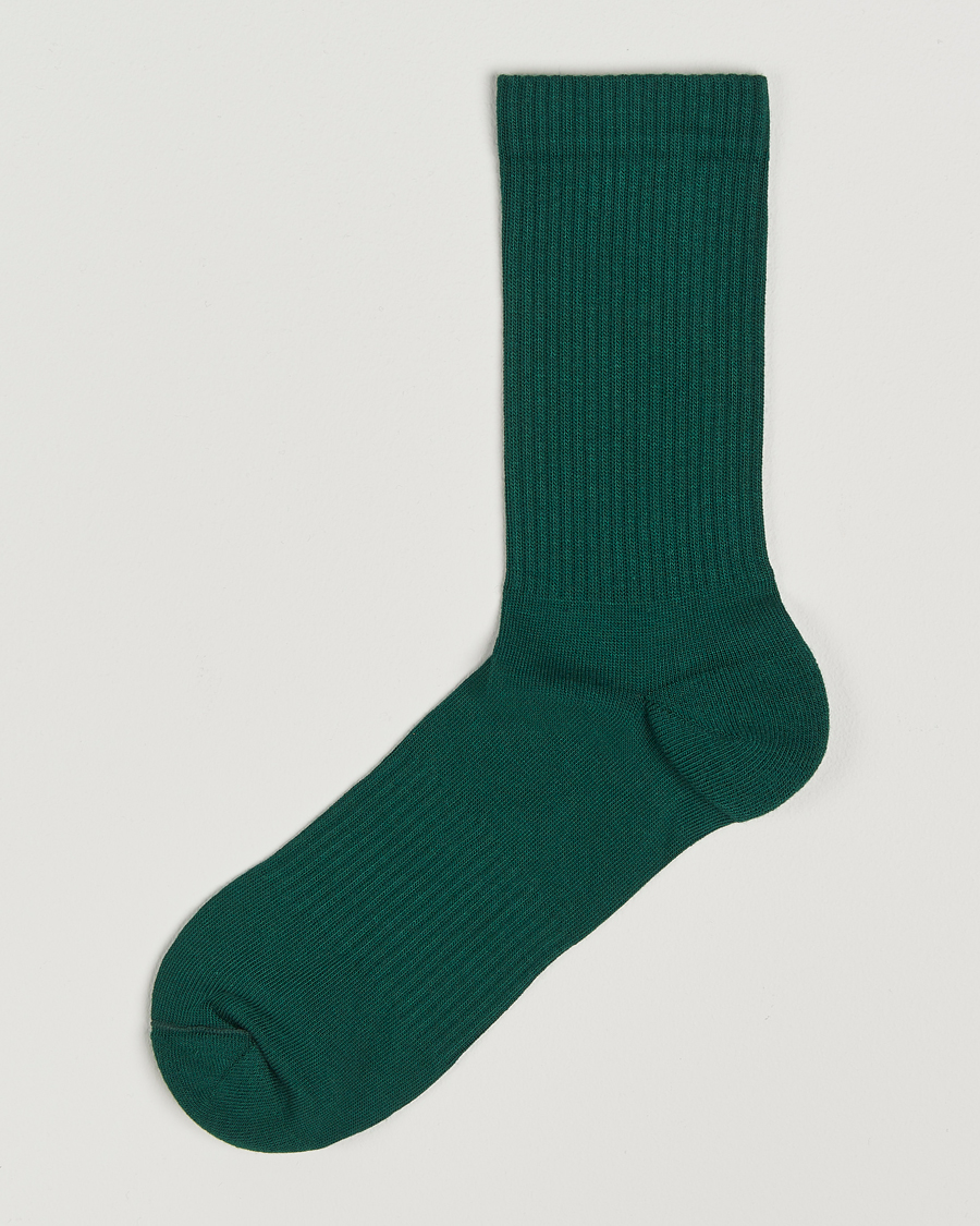 Uomini | Biancheria intima | Sweyd | Crew Cotton Socks Green