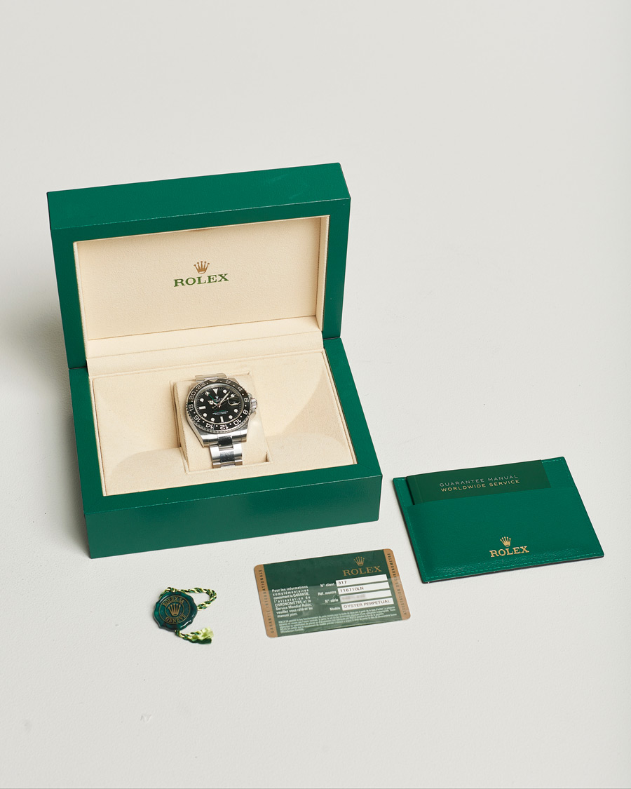 Uomini | Rolex Pre-Owned GMT-MASTER II 116710LN Silver | Rolex Pre-Owned | GMT-MASTER II 116710LN Silver