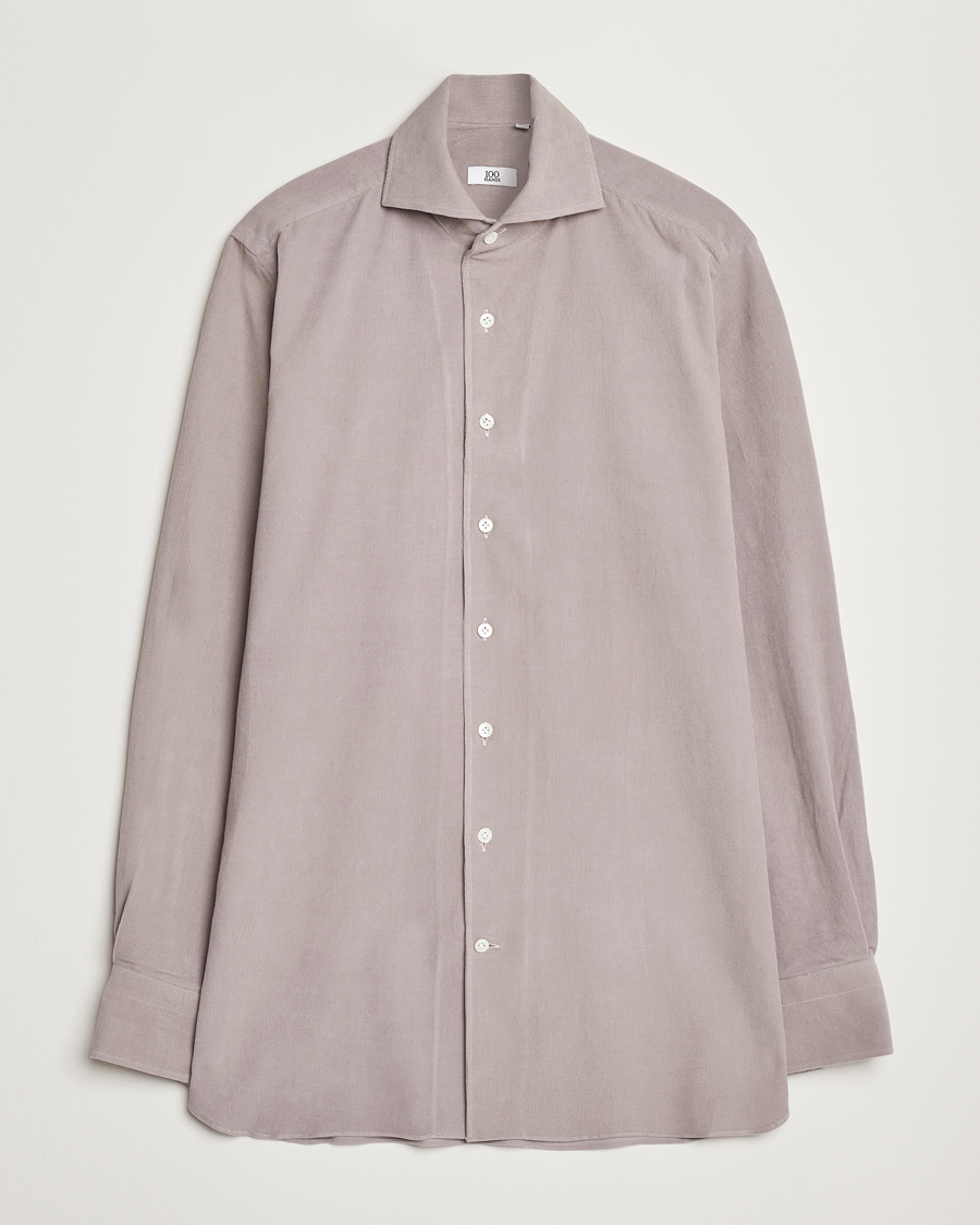 Uomini | Camicie | 100Hands | Japan Corduroy Shirt Aubergine