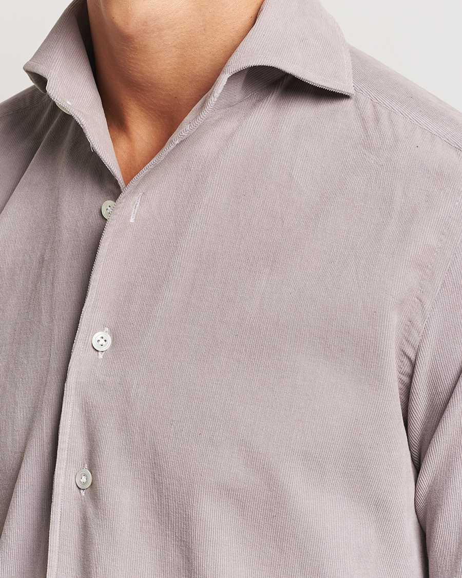 Uomini | Camicie | 100Hands | Japan Corduroy Shirt Aubergine