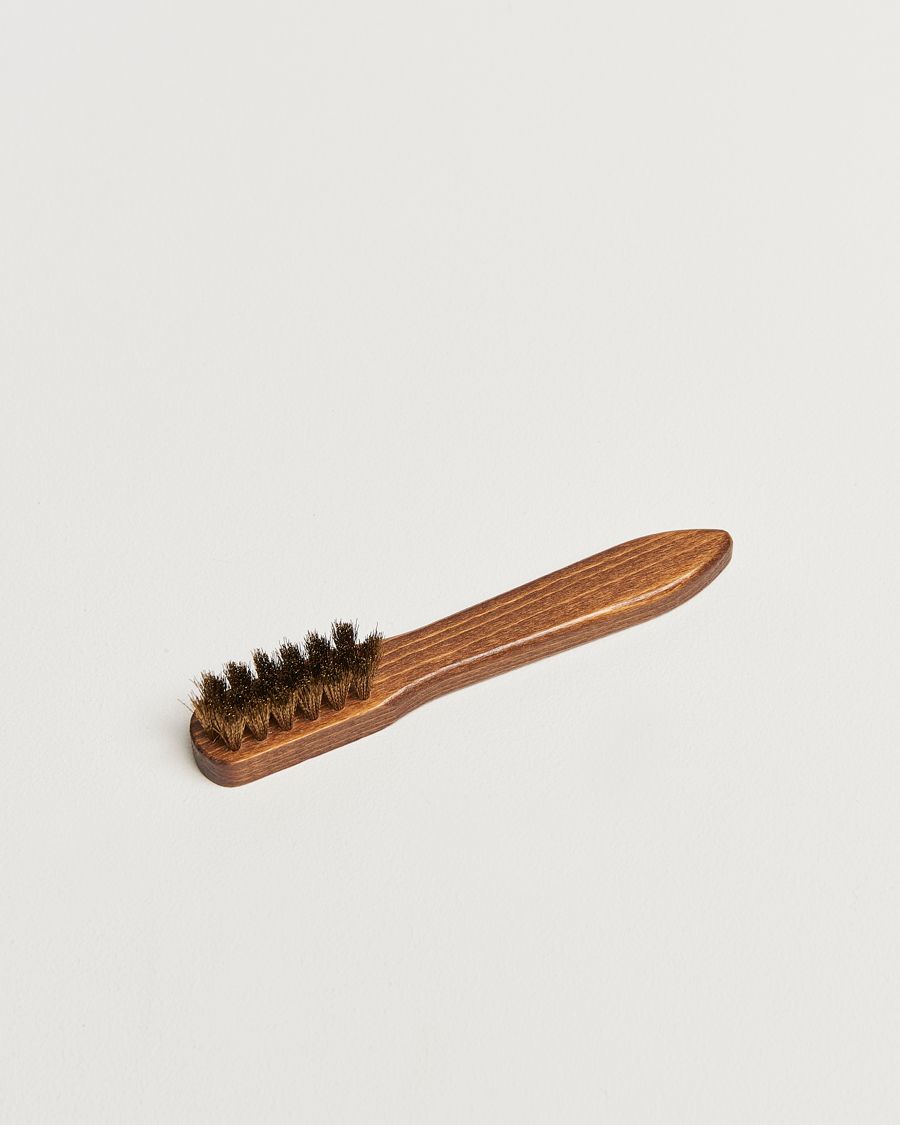 Uomini | Cura delle scarpe | R.M.Williams | Suede Brass Bristle Brush Natural