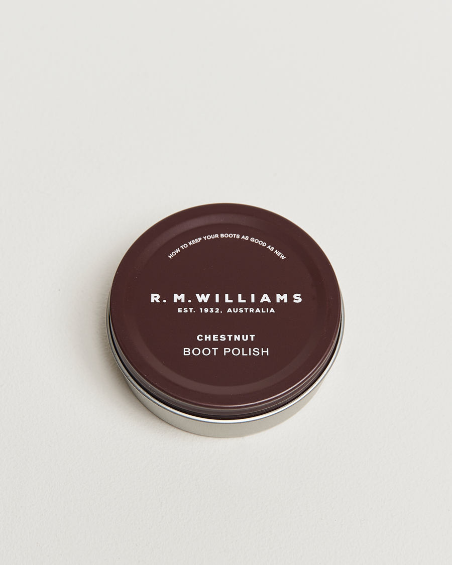 Uomini | Cura delle scarpe | R.M.Williams | Stockman's Boot Polish 70ml Chestnut