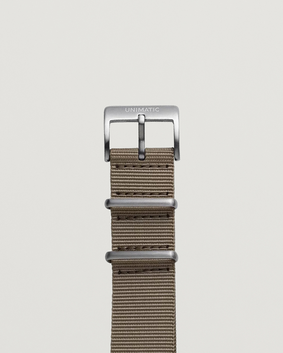 Uomini | Cinturini per orologi | UNIMATIC | Nylon Nato Steel 22m Strap Sand