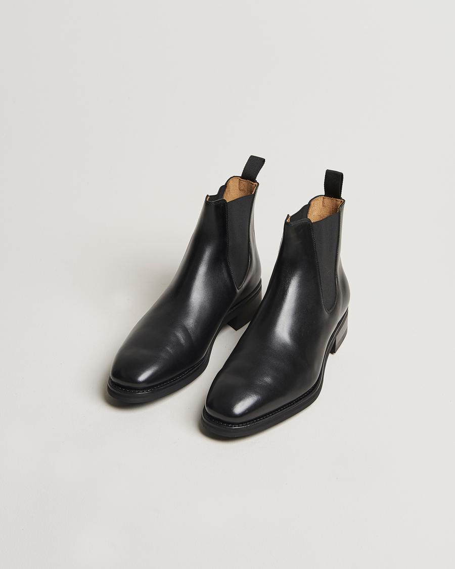 Uomini | Oscar Jacobson Chelsea Boots Black | Oscar Jacobson | Chelsea Boots Black