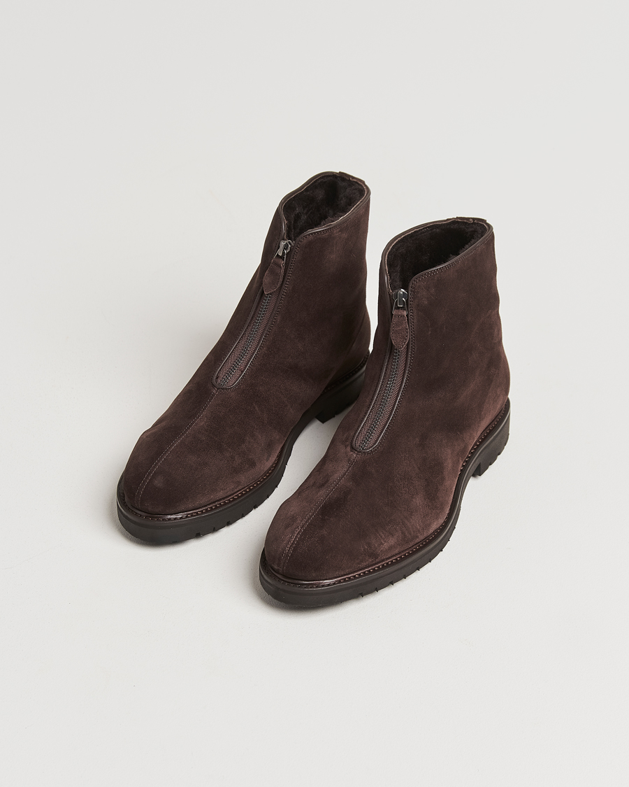 Uomini | Oscar Jacobson Mountain Boots Chocolate Brown | Oscar Jacobson | Mountain Boots Chocolate Brown