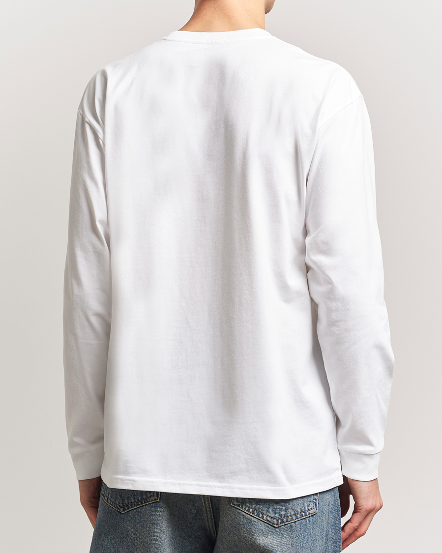 Uomini | T-shirt | Carhartt WIP | Chase Combed Cotton Long Sleeve T-Shirt White/Gold