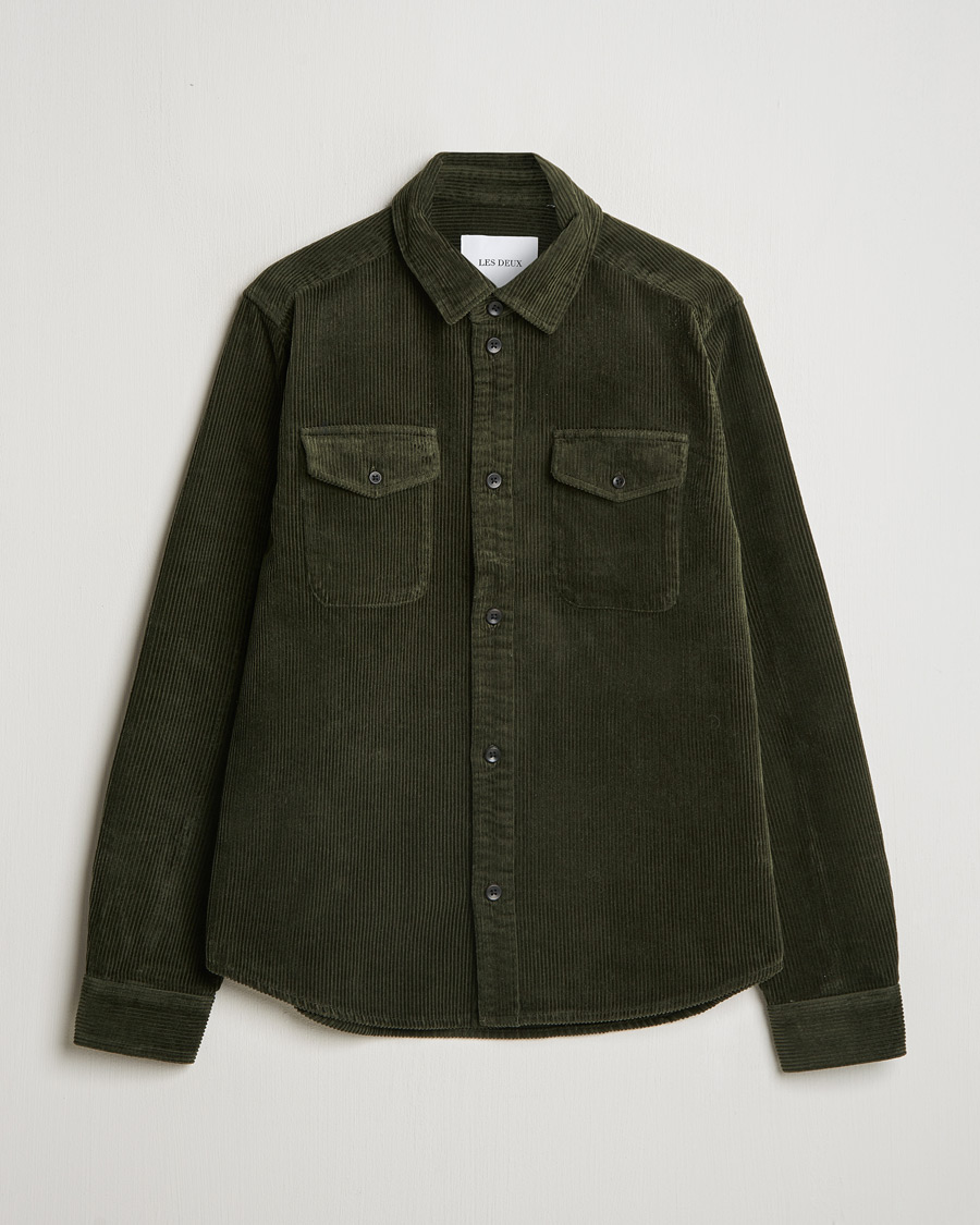 Uomini | Camicie | LES DEUX | Kody Heavy Corduroy Overshirt Rosin