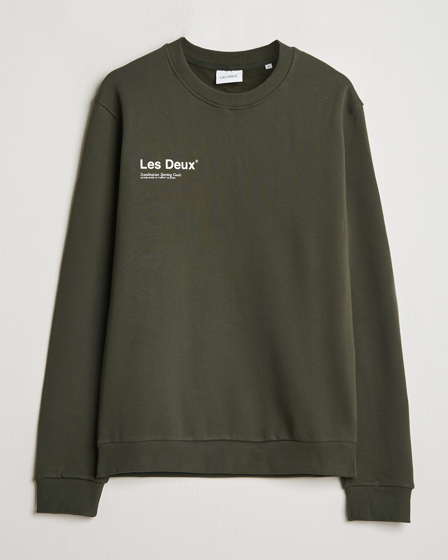 Uomini | Maglieria | LES DEUX | Brody Printed Sweatshirt 2.0 Rosin