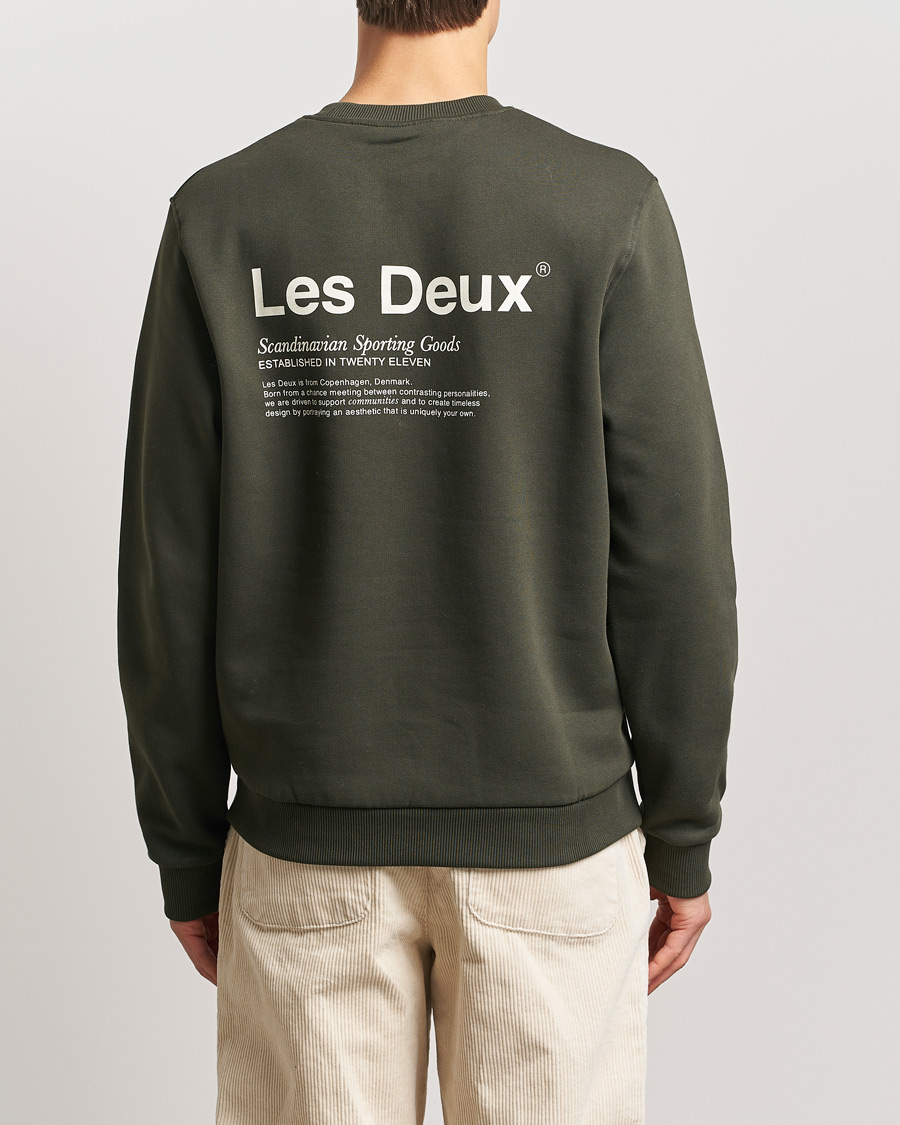Uomini | Maglieria | LES DEUX | Brody Printed Sweatshirt 2.0 Rosin