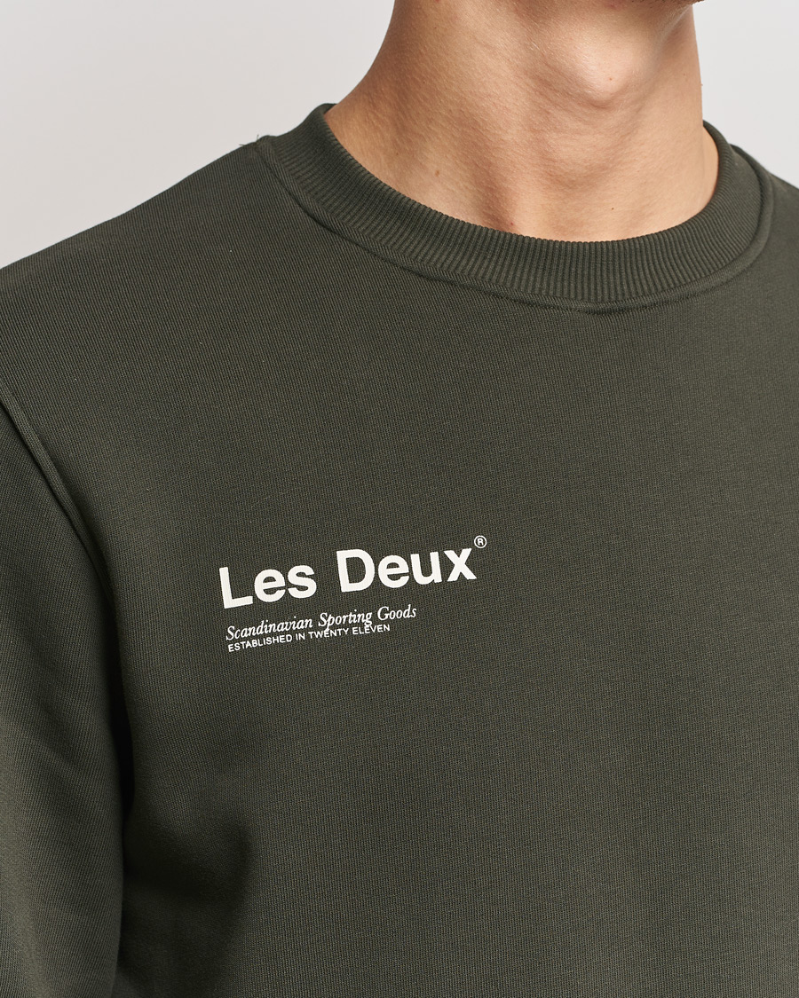 Uomini | Maglieria | LES DEUX | Brody Printed Sweatshirt 2.0 Rosin