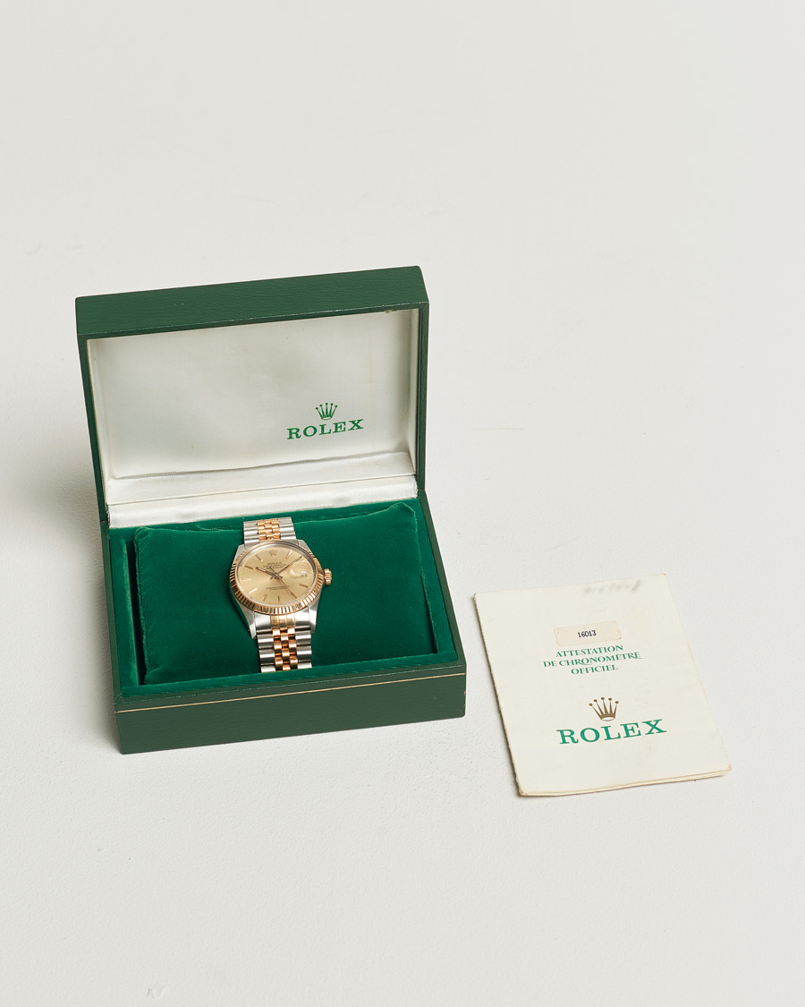 Uomini | Rolex Pre-Owned Datejust 16013 G/S Silver | Rolex Pre-Owned | Datejust 16013 G/S Silver