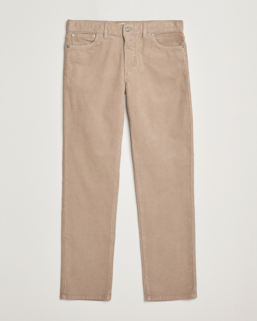 Uomini | Pantaloni | NN07 | Tony Corduroy 5-Pocket Pants Timber Wolf