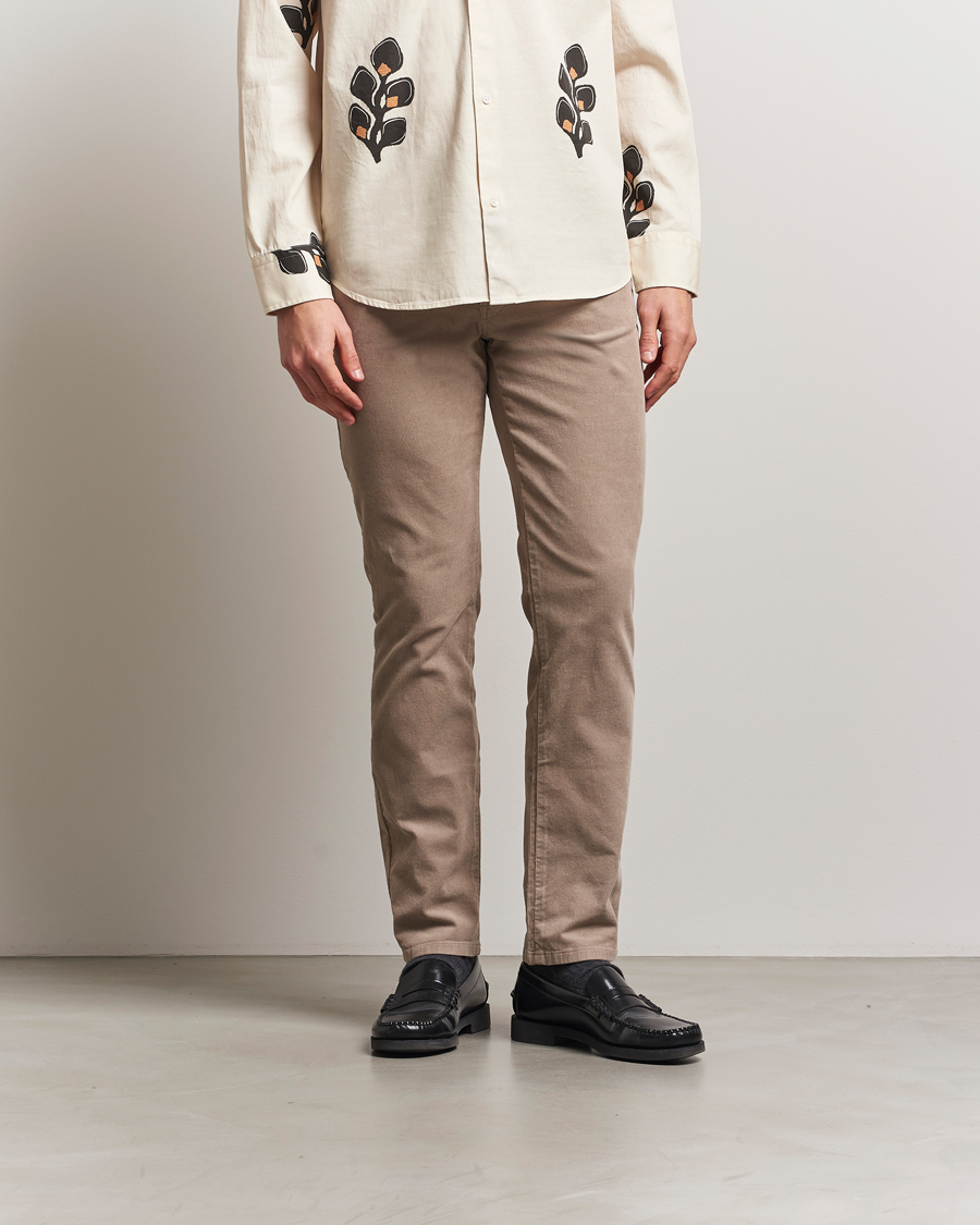 Uomini | Pantaloni | NN07 | Tony Corduroy 5-Pocket Pants Timber Wolf