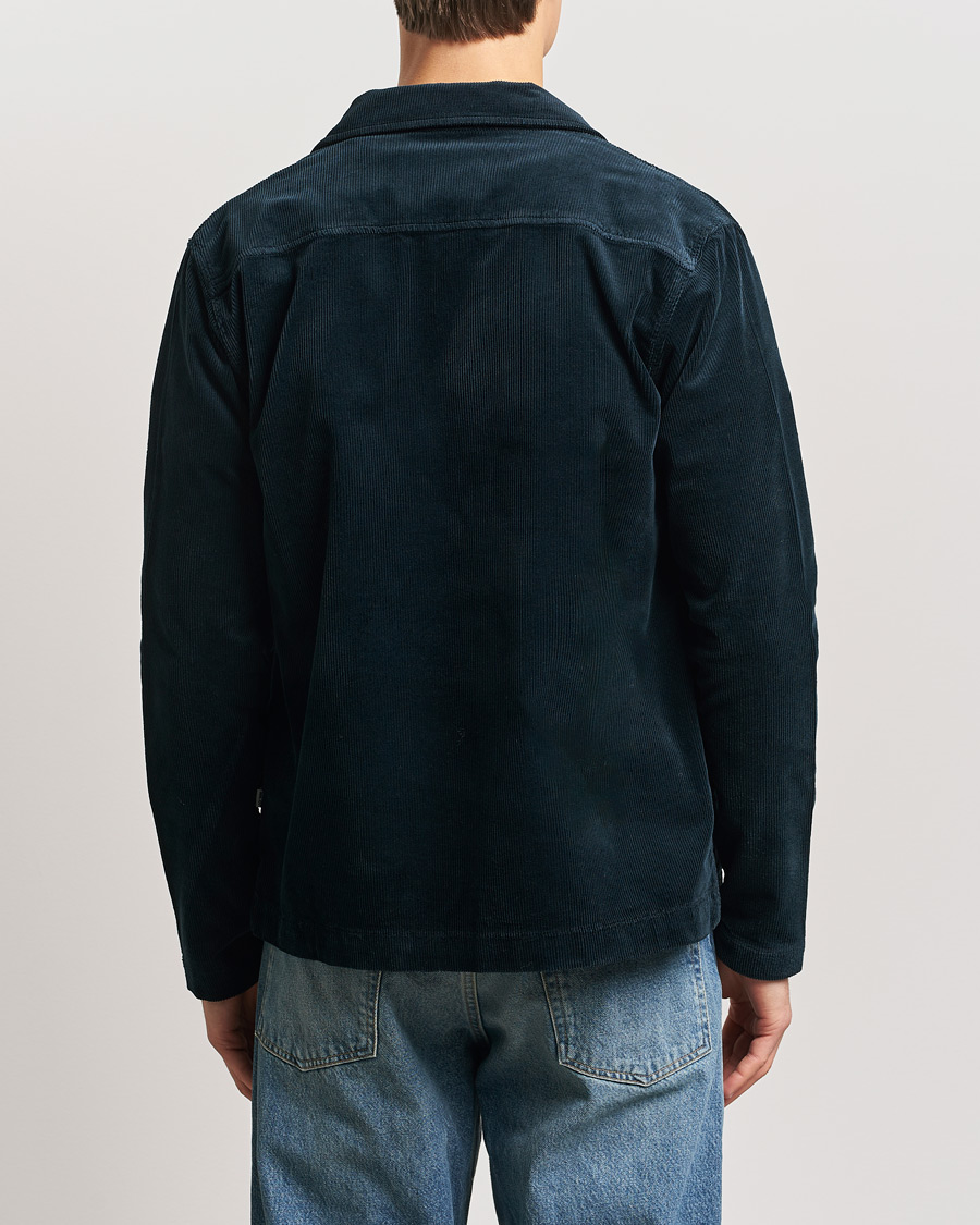 Uomini | Camicie | NN07 | Zander Corduroy Overshirt Navy Blue