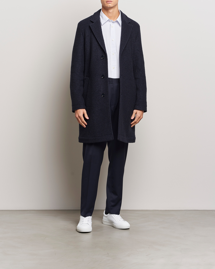 Uomini | Pantaloni | Filippa K | Theo Relaxed Wool Trousers Navy