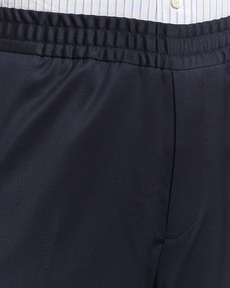 Uomini | Pantaloni | Filippa K | Theo Relaxed Wool Trousers Navy