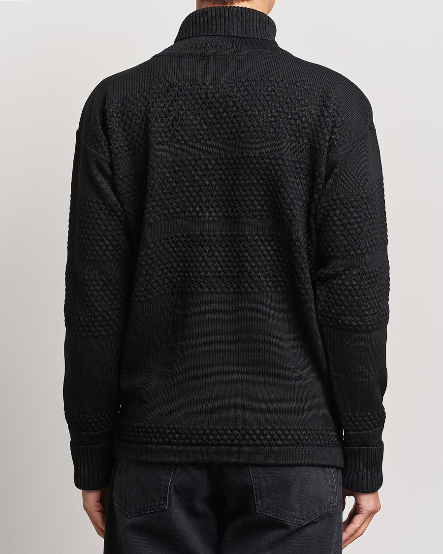 Uomini | Maglieria | S.N.S. Herning | Fisherman Wool Rollneck Sweater Black