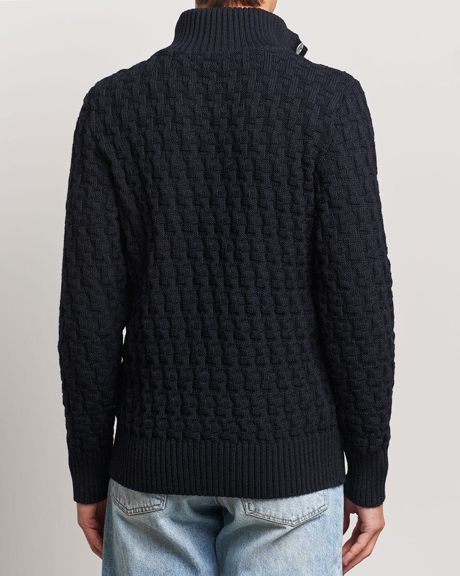 Uomini | Maglieria | S.N.S. Herning | Stark Wool Cable Cardigan Navy