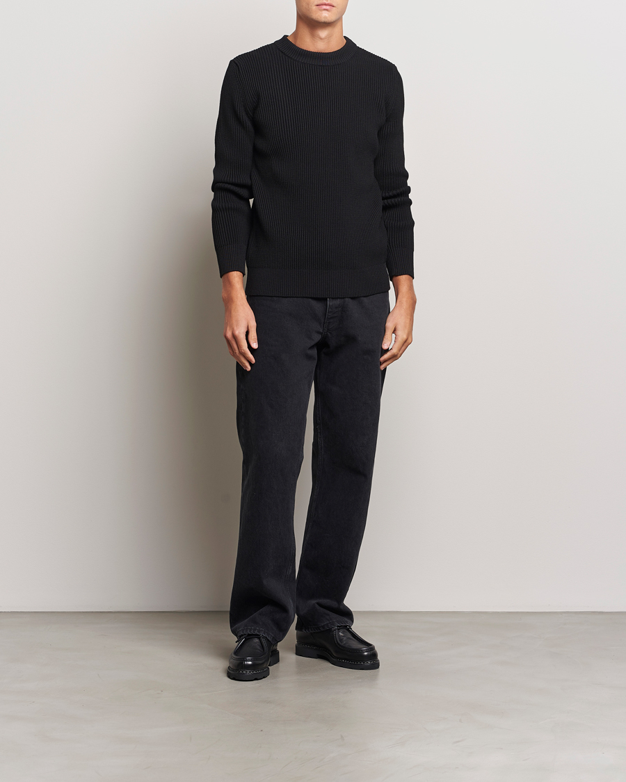 Uomini | Maglieria | S.N.S. Herning | Fender Wool Crew Neck Black