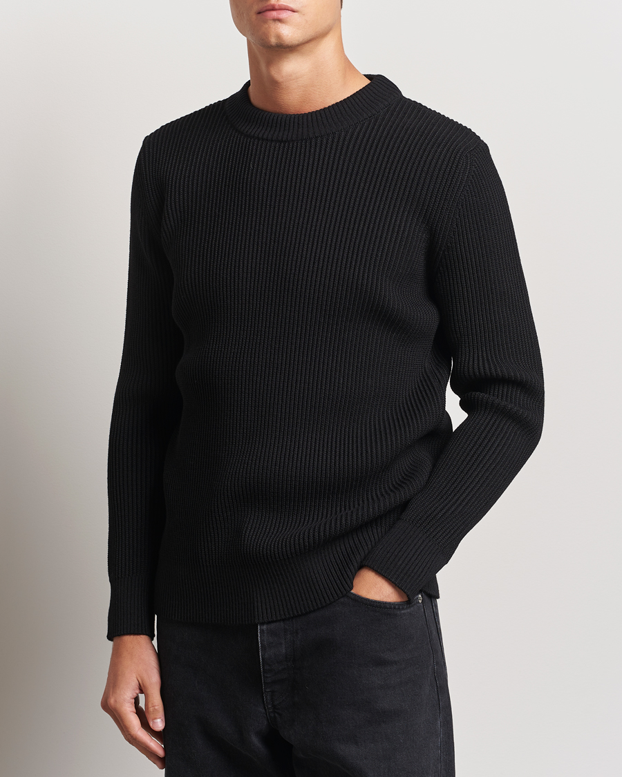 Uomini | Maglieria | S.N.S. Herning | Fender Wool Crew Neck Black