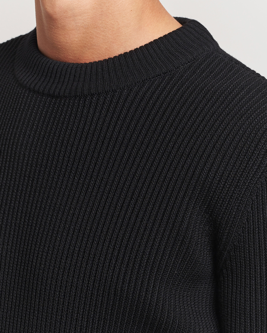 Uomini | Maglieria | S.N.S. Herning | Fender Wool Crew Neck Black