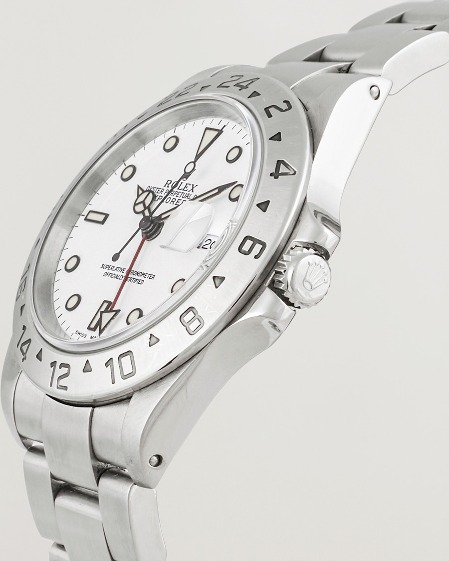 Uomini | Rolex Pre-Owned Explorer II 16570 Silver | Rolex Pre-Owned | Explorer II 16570 Silver