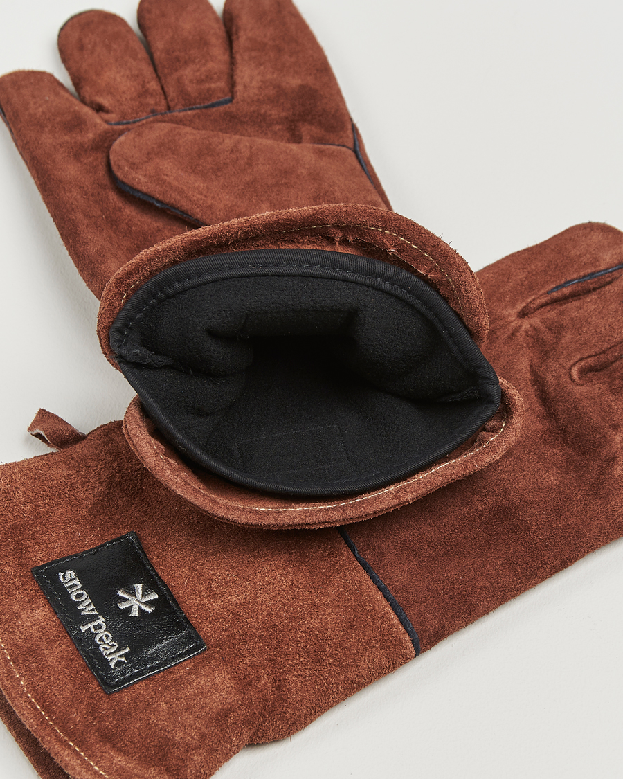 Uomini | Outdoor living | Snow Peak | Fireside Gloves Brown