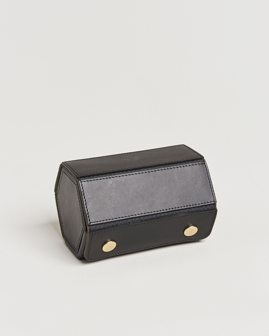 Uomini | Scatole per orologi | Bennett Winch | Double Watch Roll Black