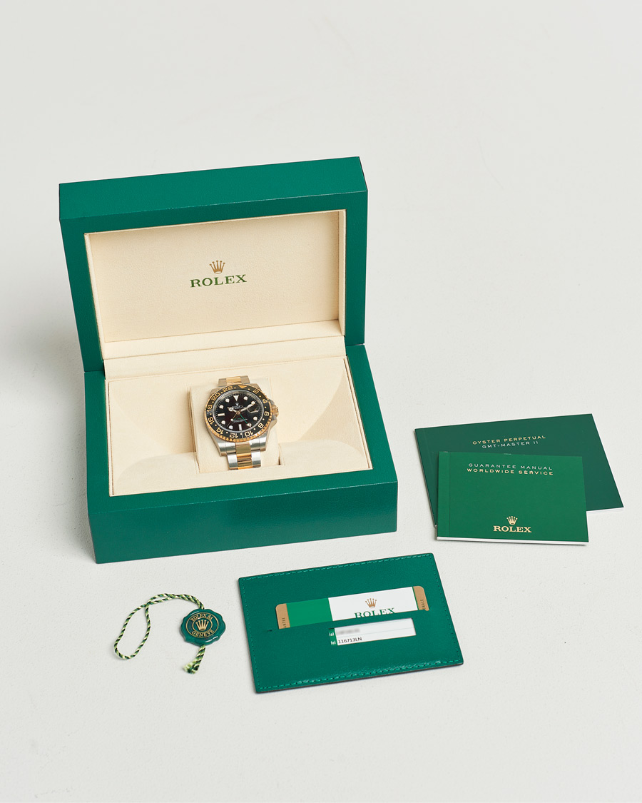 Uomini | Rolex Pre-Owned GMT-Master II 116713LN Silver | Rolex Pre-Owned | GMT-Master II 116713LN Silver