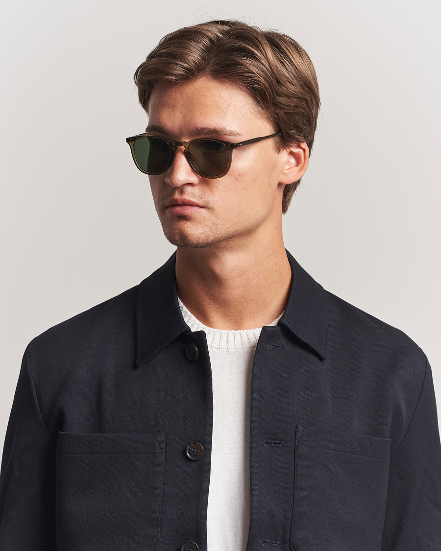 Uomini | Occhiali da sole | Garrett Leight | Kinney 49 Sunglasses Olive/Green