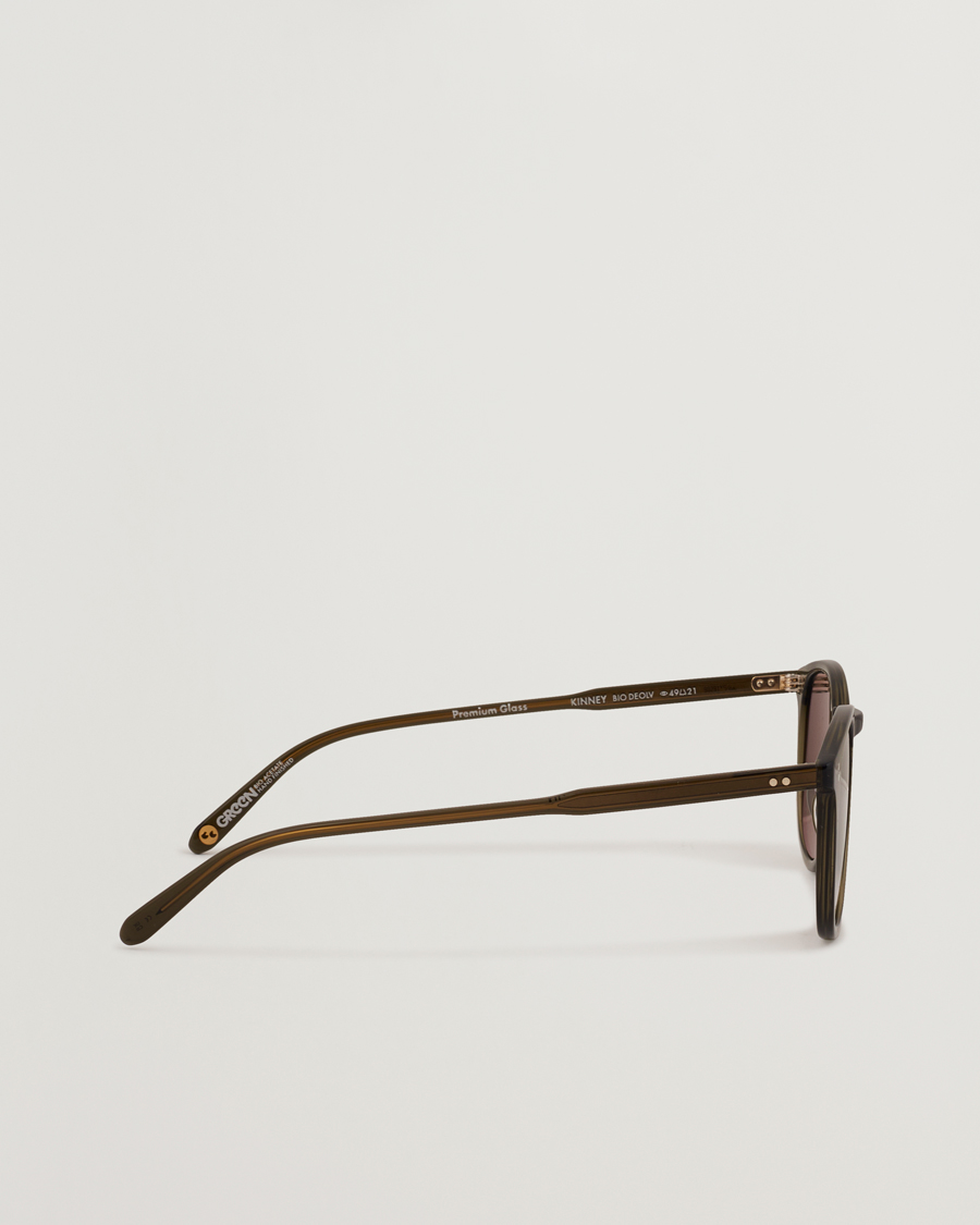 Uomini | Occhiali da sole | Garrett Leight | Kinney 49 Sunglasses Olive/Green