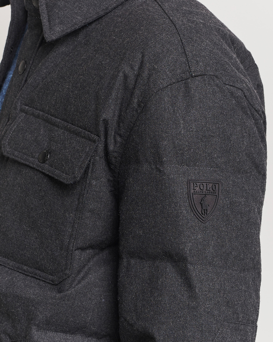 Uomini | Giacche | Polo Ralph Lauren | Lewis Quilted Insulated Shirt Jacket Dark Charcoal