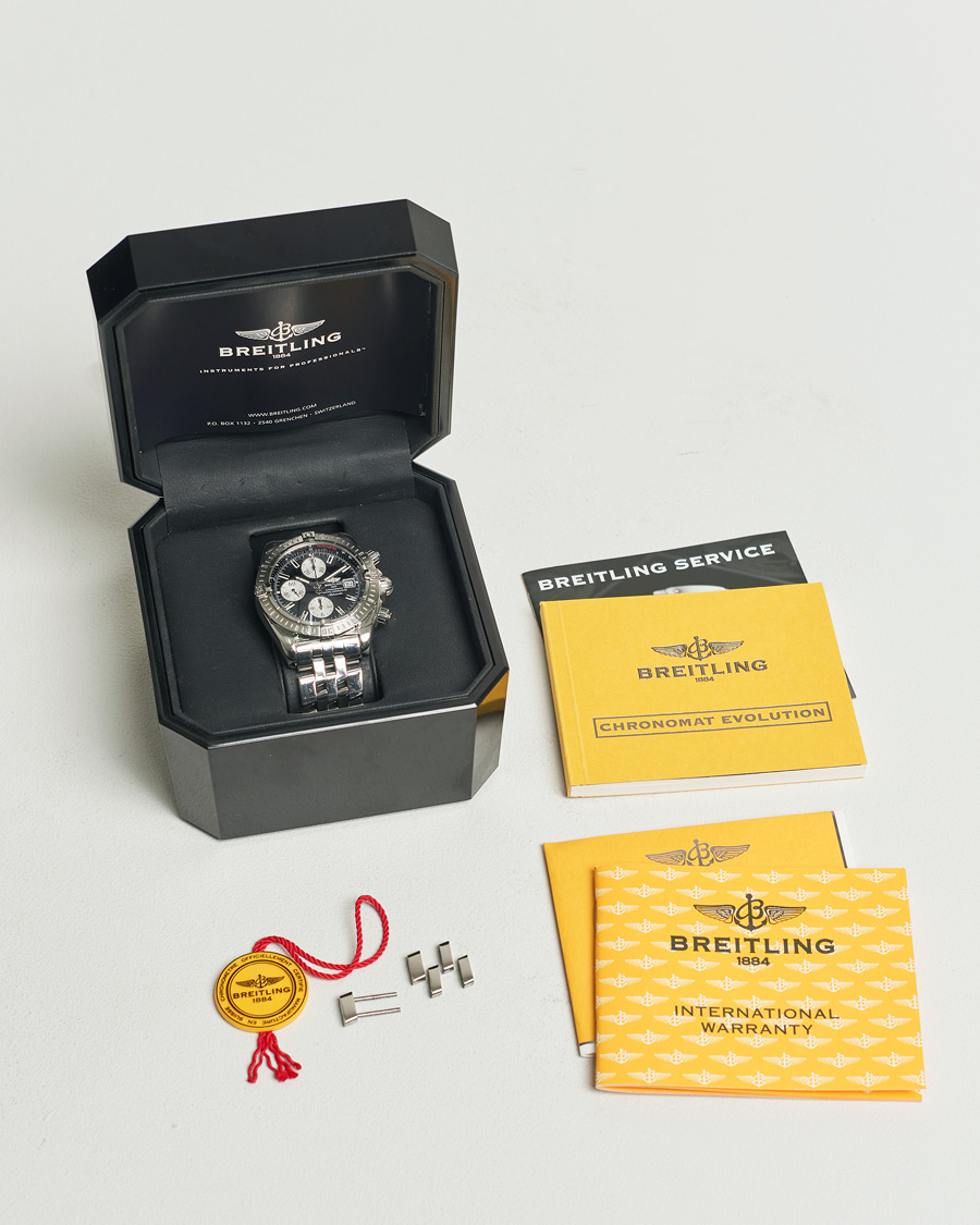 Uomini | Breitling Pre-Owned Chronomat Evolution Silver | Breitling Pre-Owned | Chronomat Evolution Silver