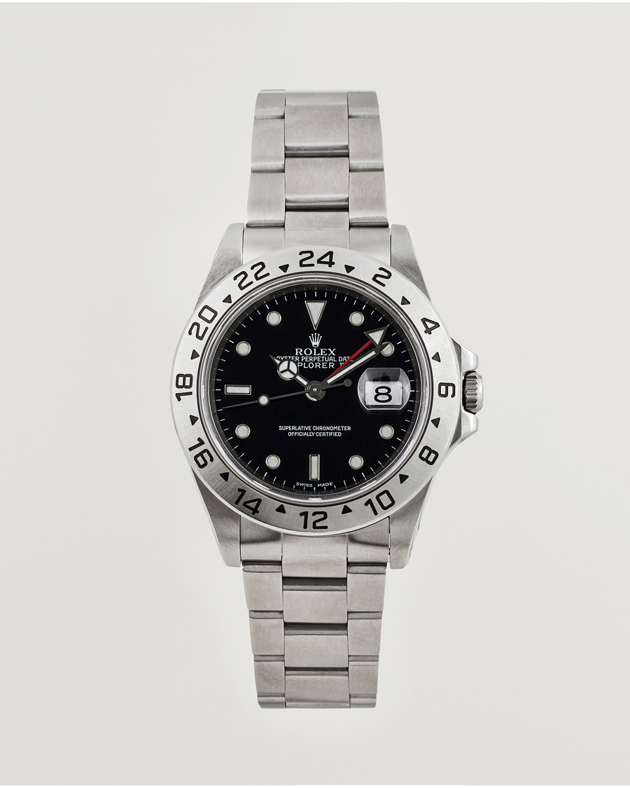 Uomini | Rolex Pre-Owned Explorer II 16570 Silver | Rolex Pre-Owned | Explorer II 16570 Silver
