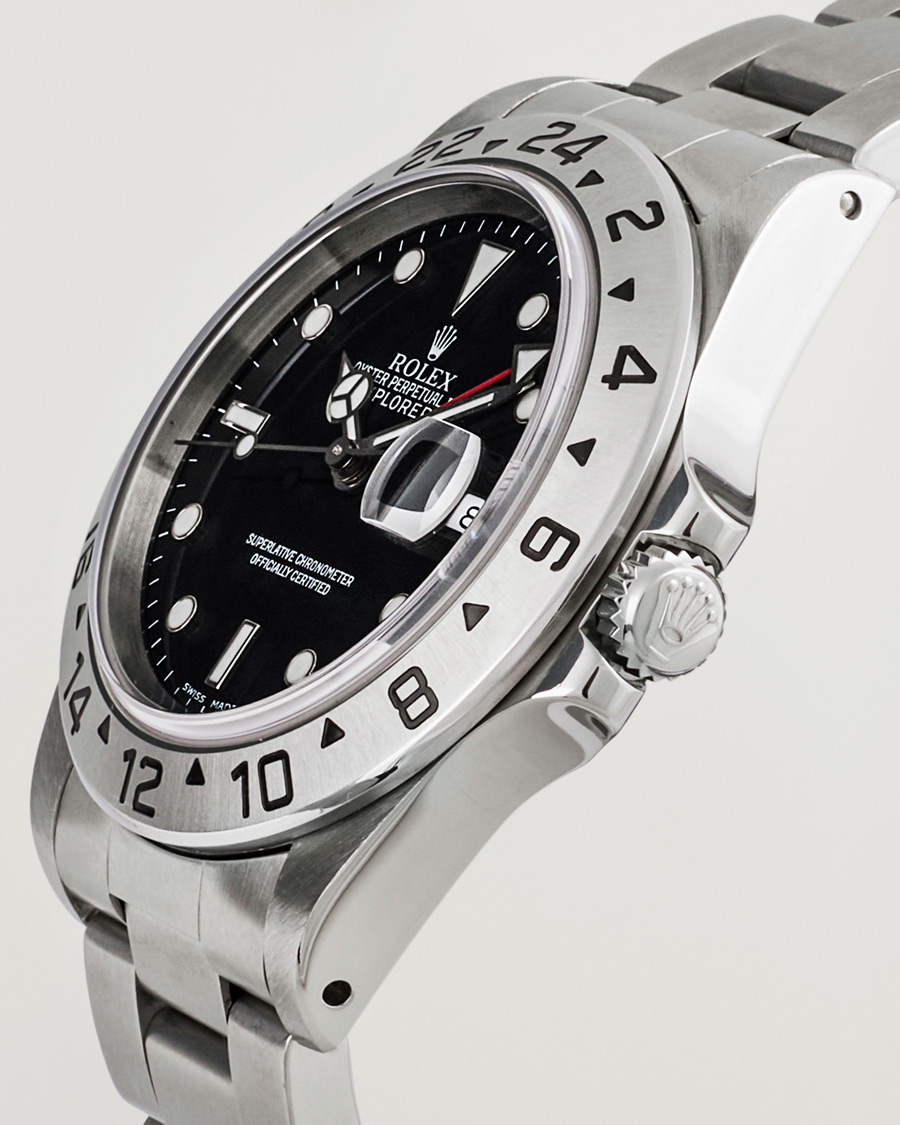 Uomini | Rolex Pre-Owned Explorer II 16570 Silver | Rolex Pre-Owned | Explorer II 16570 Silver