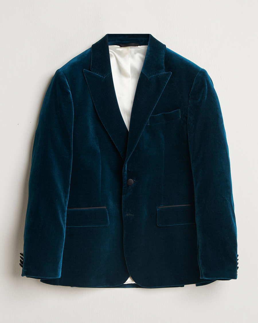 Uomini | Blazers | J.Lindeberg | Lenny Velvet Blazer Key Largo
