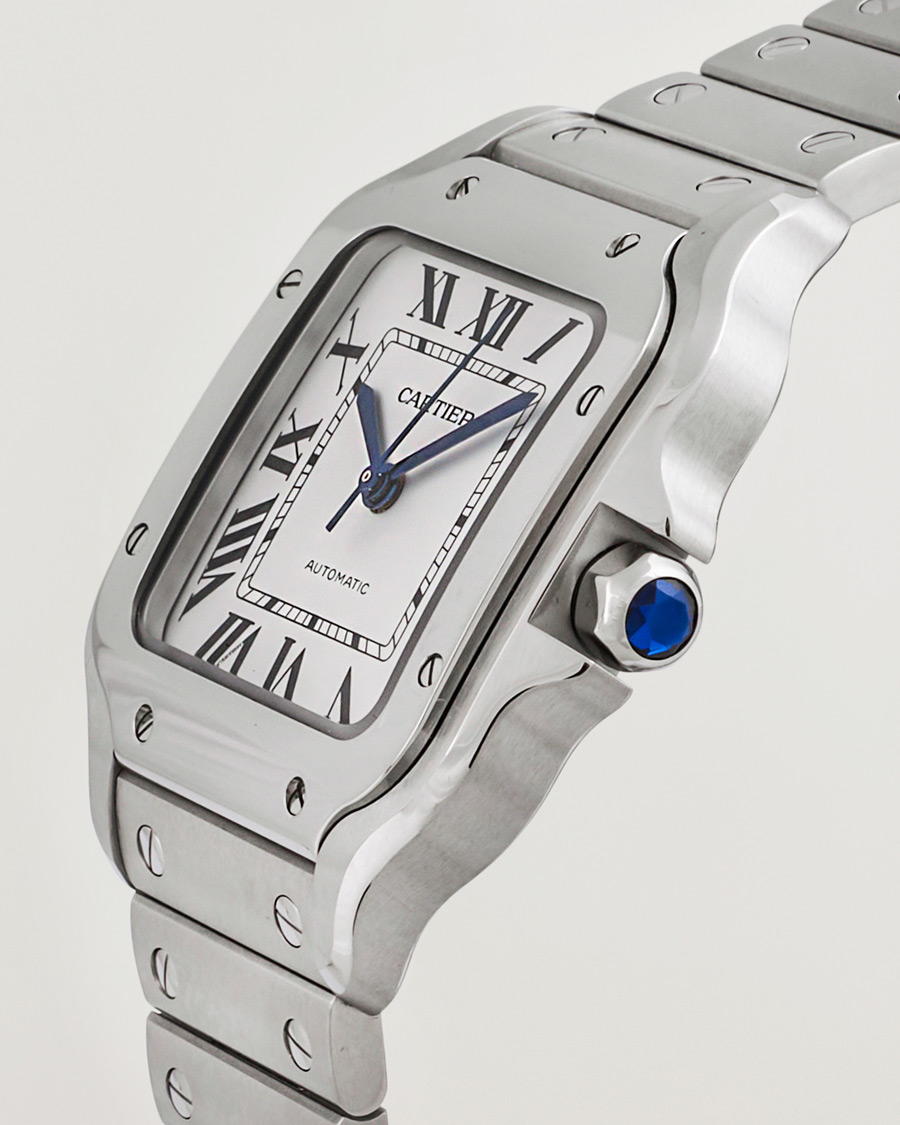 Uomini | Cartier Pre-Owned Santos De Cartier WSSA0029 Silver | Cartier Pre-Owned | Santos De Cartier WSSA0029 Silver