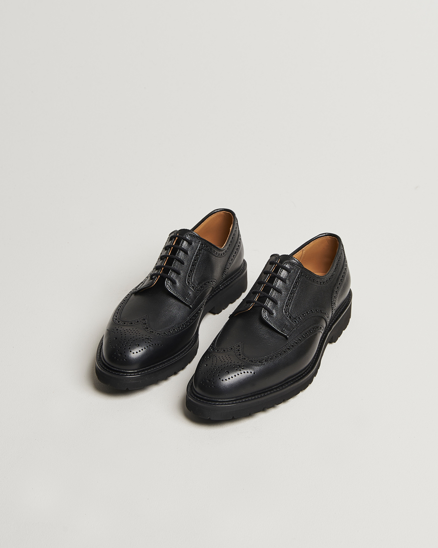 Uomini | Crockett & Jones Pembroke Milled Grain Vibram Vi-Lite Black | Crockett & Jones | Pembroke Milled Grain Vibram Vi-Lite Black