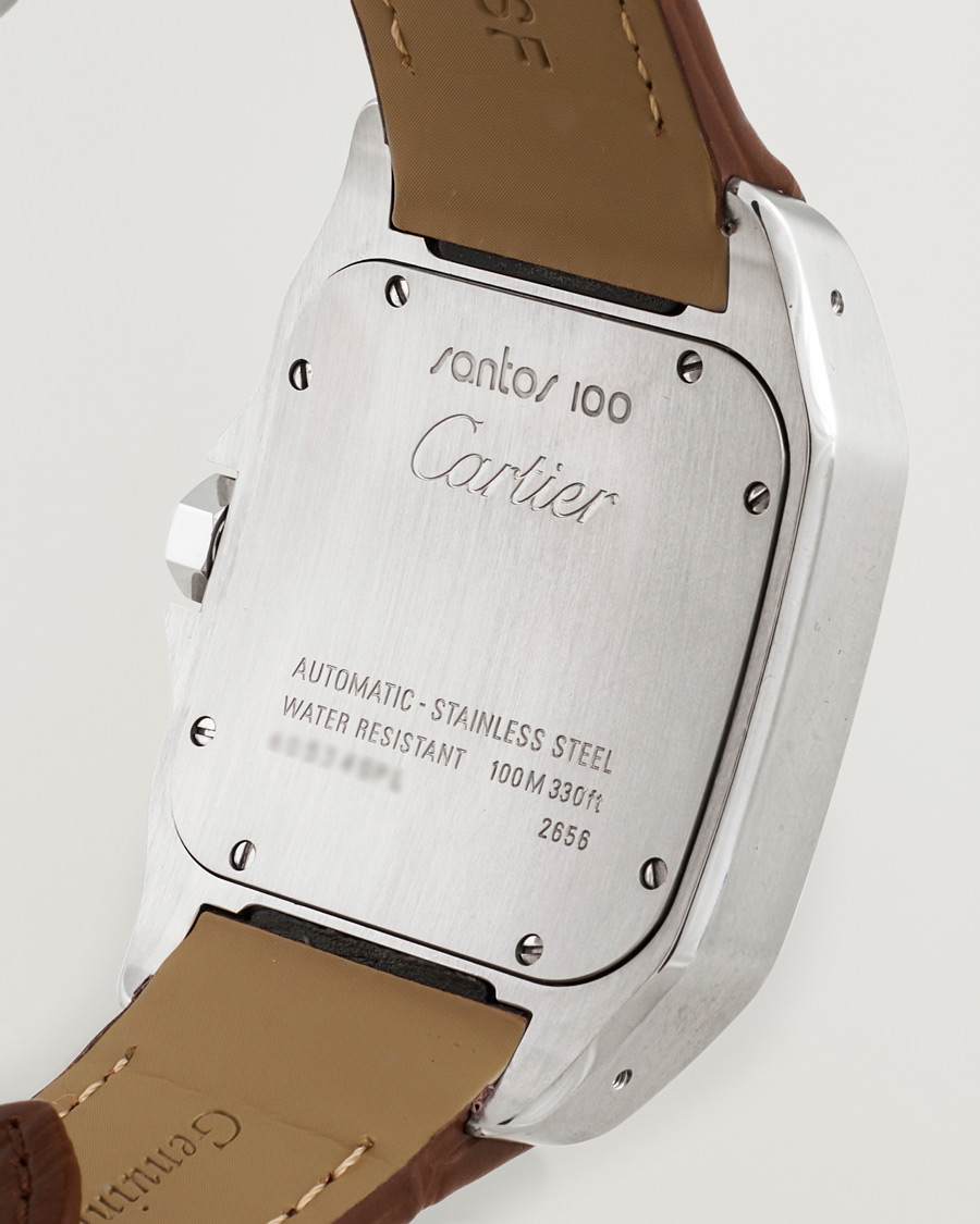 Uomini | Cartier Pre-Owned Santos 100 Silver | Cartier Pre-Owned | Santos 100 Silver