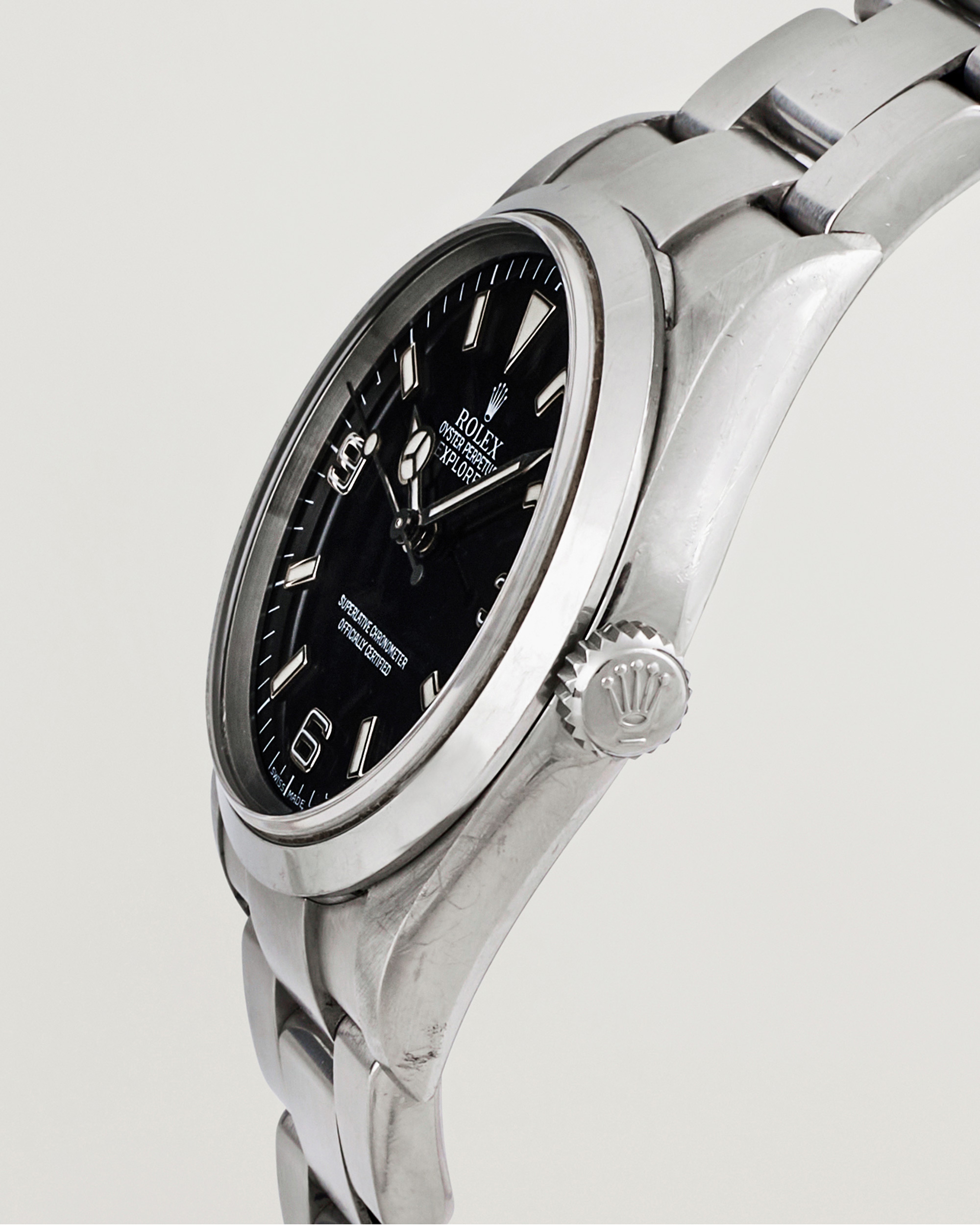 Uomini | Rolex Pre-Owned Explorer 114270 Silver | Rolex Pre-Owned | Explorer 114270 Silver