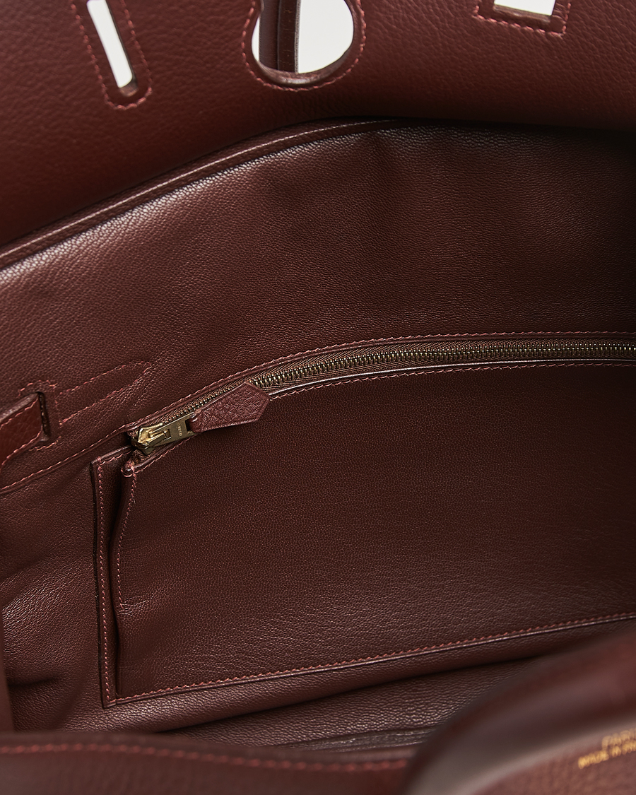 Uomini | Hermès Pre-Owned Birkin 35 Taurillon Clemence Handbag Havana | Hermès Pre-Owned | Birkin 35 Taurillon Clemence Handbag Havana