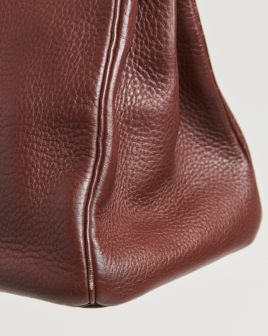 Uomini | Hermès Pre-Owned Birkin 35 Taurillon Clemence Handbag Havana | Hermès Pre-Owned | Birkin 35 Taurillon Clemence Handbag Havana