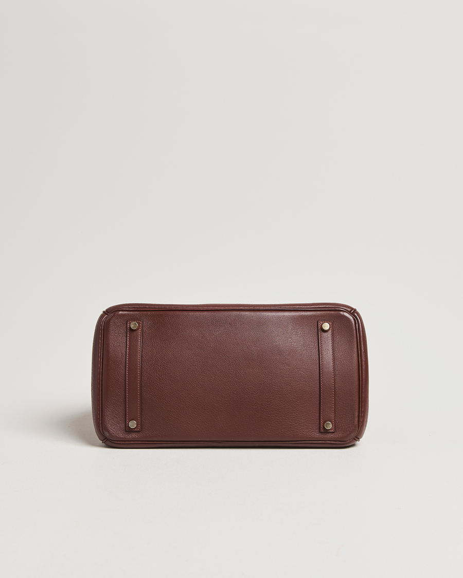 Uomini | Hermès Pre-Owned Birkin 35 Taurillon Clemence Handbag Havana | Hermès Pre-Owned | Birkin 35 Taurillon Clemence Handbag Havana