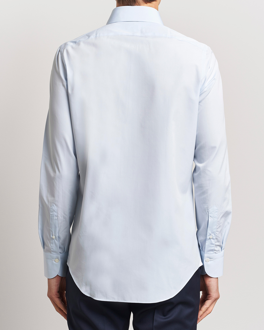 Uomini | Camicie | Finamore Napoli | Milano Slim Fit Classic Shirt Light Blue