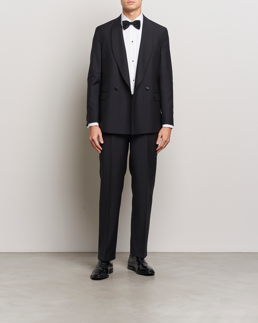 Uomini | Pantaloni | Oscar Jacobson | Del Tuxedo Trousers Black
