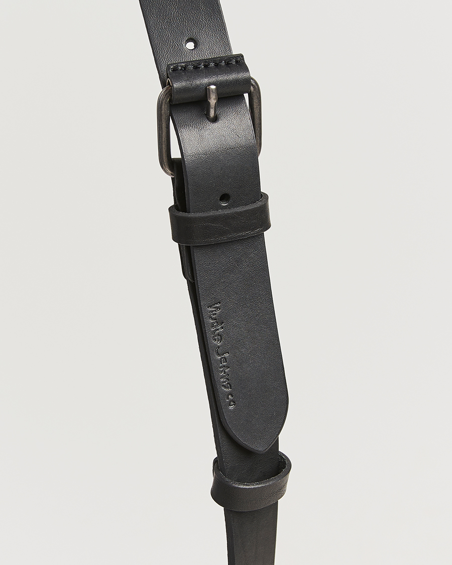 Uomini | Cinture | Nudie Jeans | Dwayne Leather Belt Black